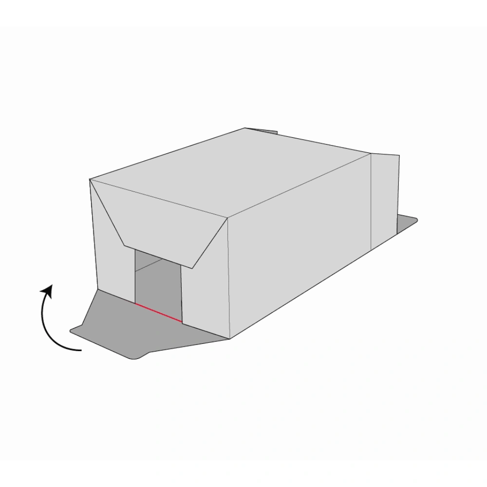 custom 1-2-3 bottom box packaging