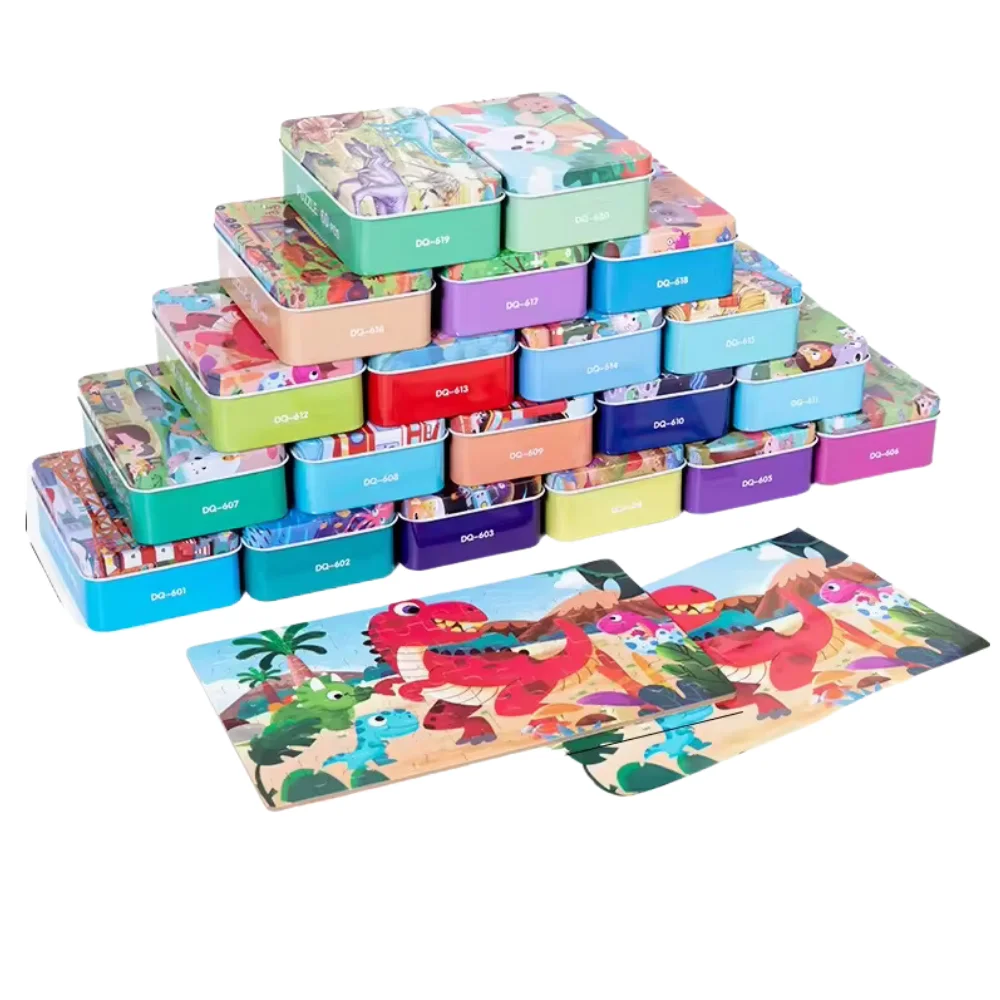 Puzzle packaging box