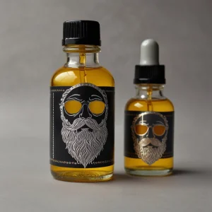 Custom Glass Beard Oil Bottles