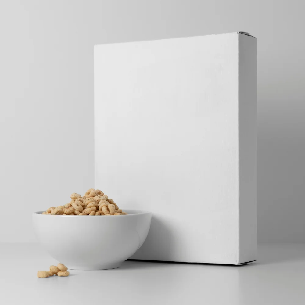 blank cereal box