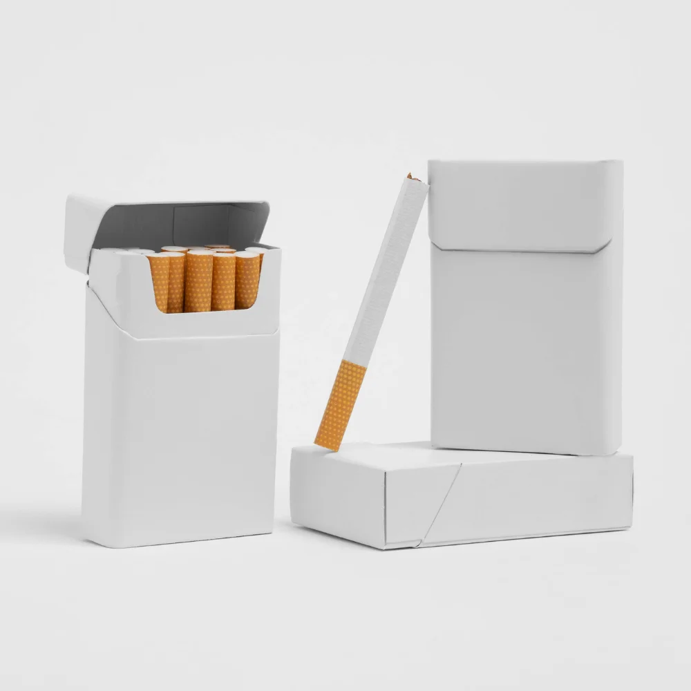 blank cigarette boxes