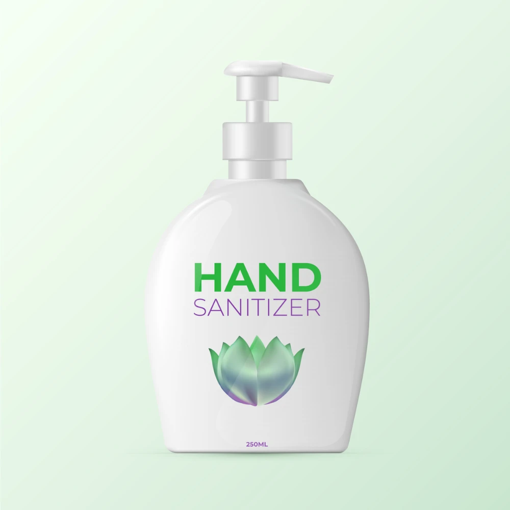 blank hand sanitizer bottles