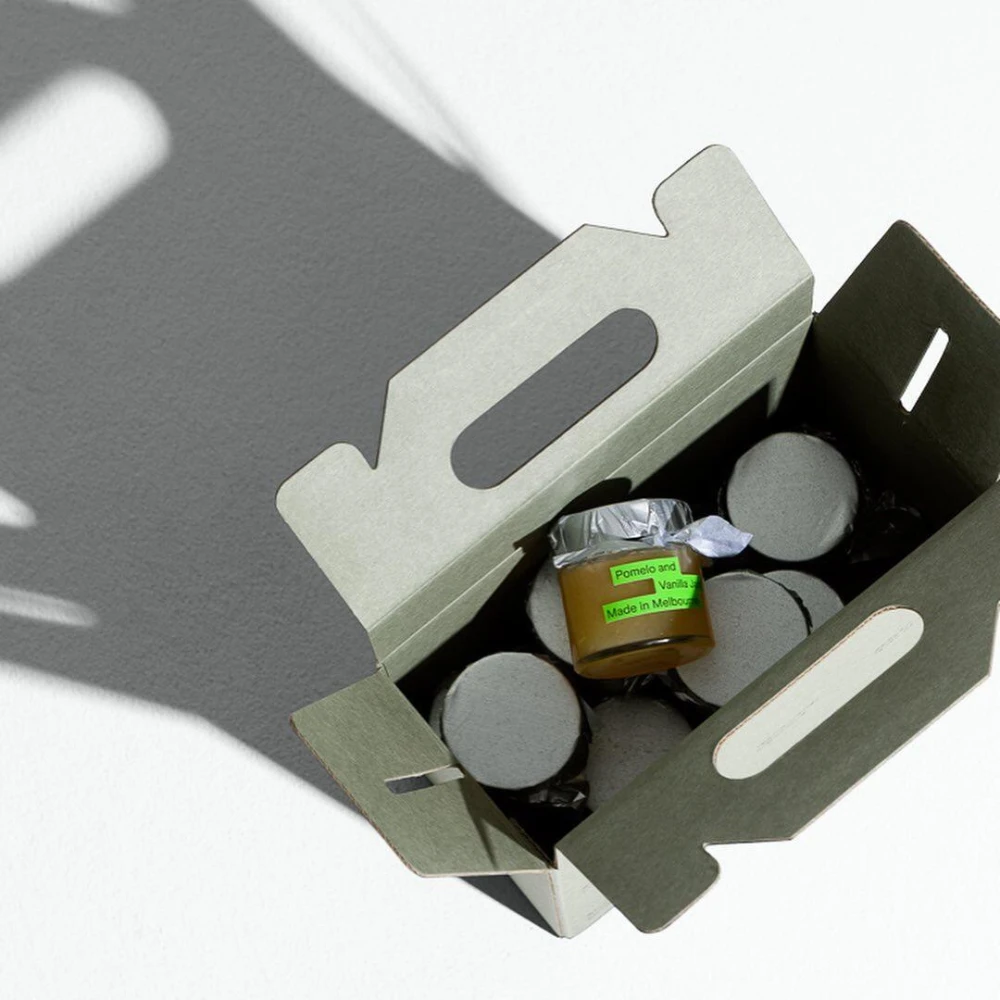 cardboard box with handle