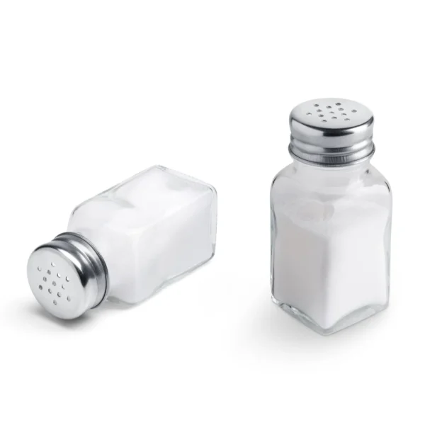 clear salt bottle