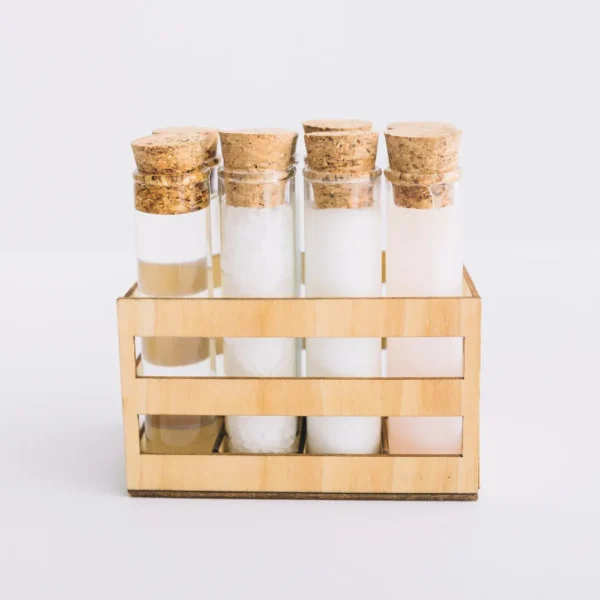 custom glass jars with cork lids