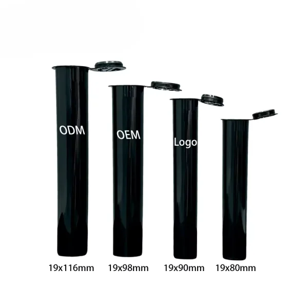 empty child resistant plastic tubes