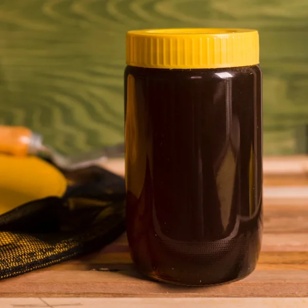 empty honey bottles