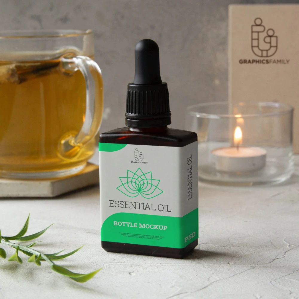 essential oil bottles