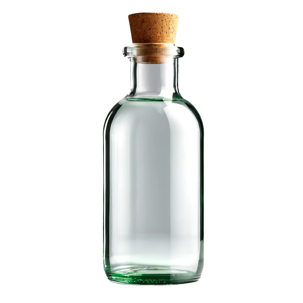 glass bottles with corks