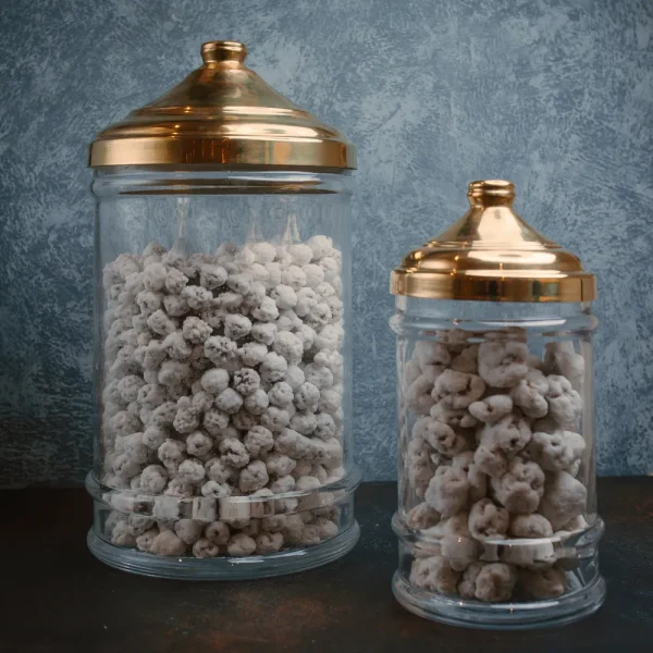 glass candy jars with lids