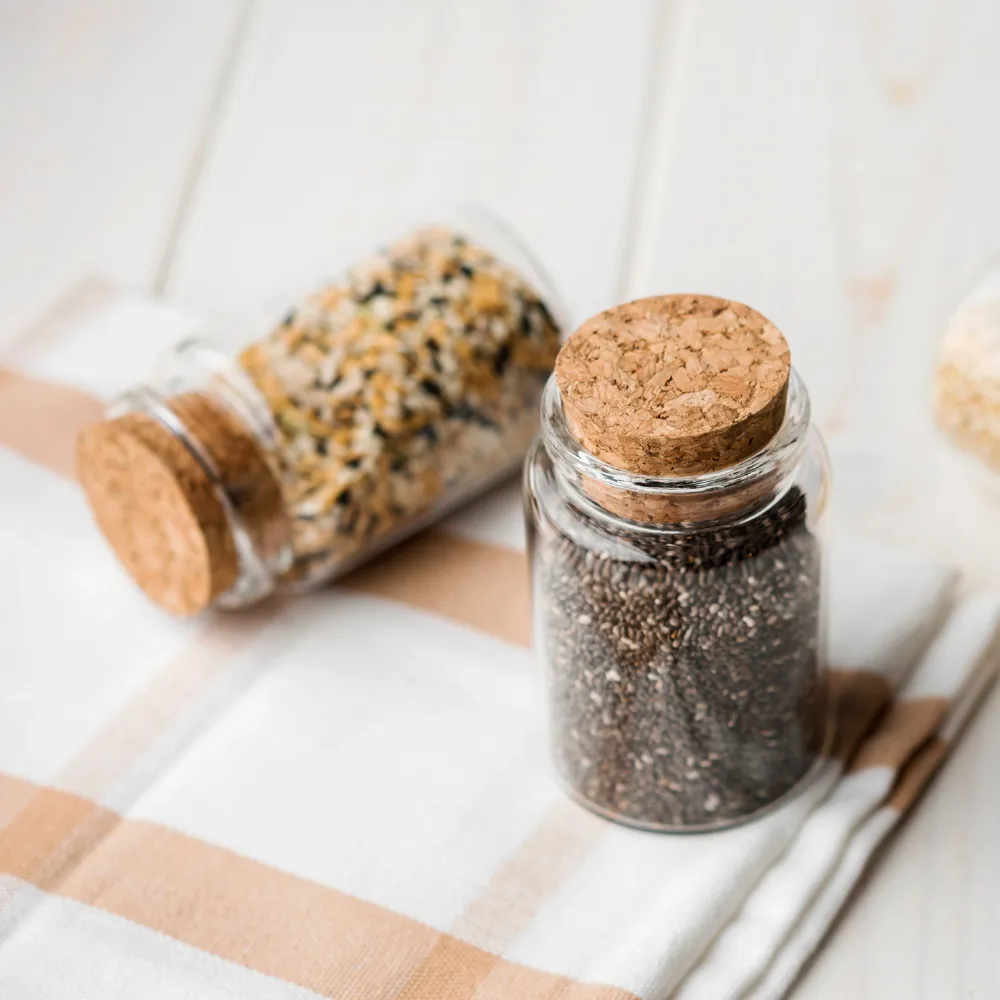 glass corked jars