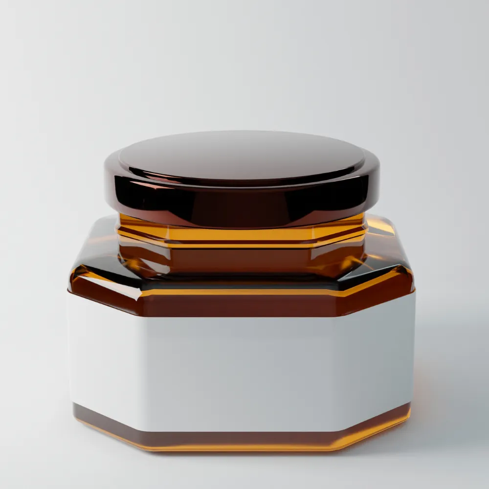 Custom hexagon mason jars