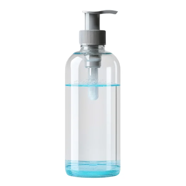 plastic bottle with pump dispenser