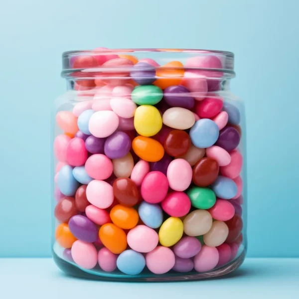 plastic candy jars with lids