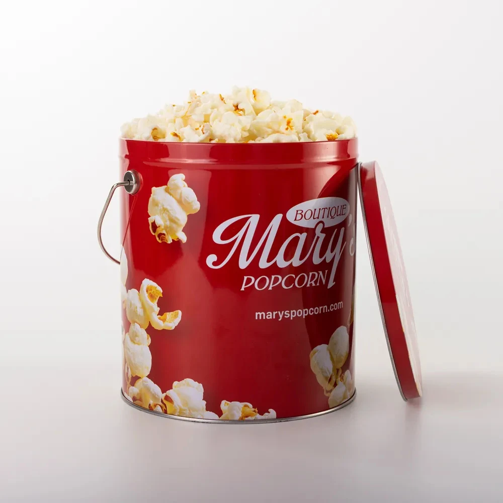 personalized popcorn tins for Christmas