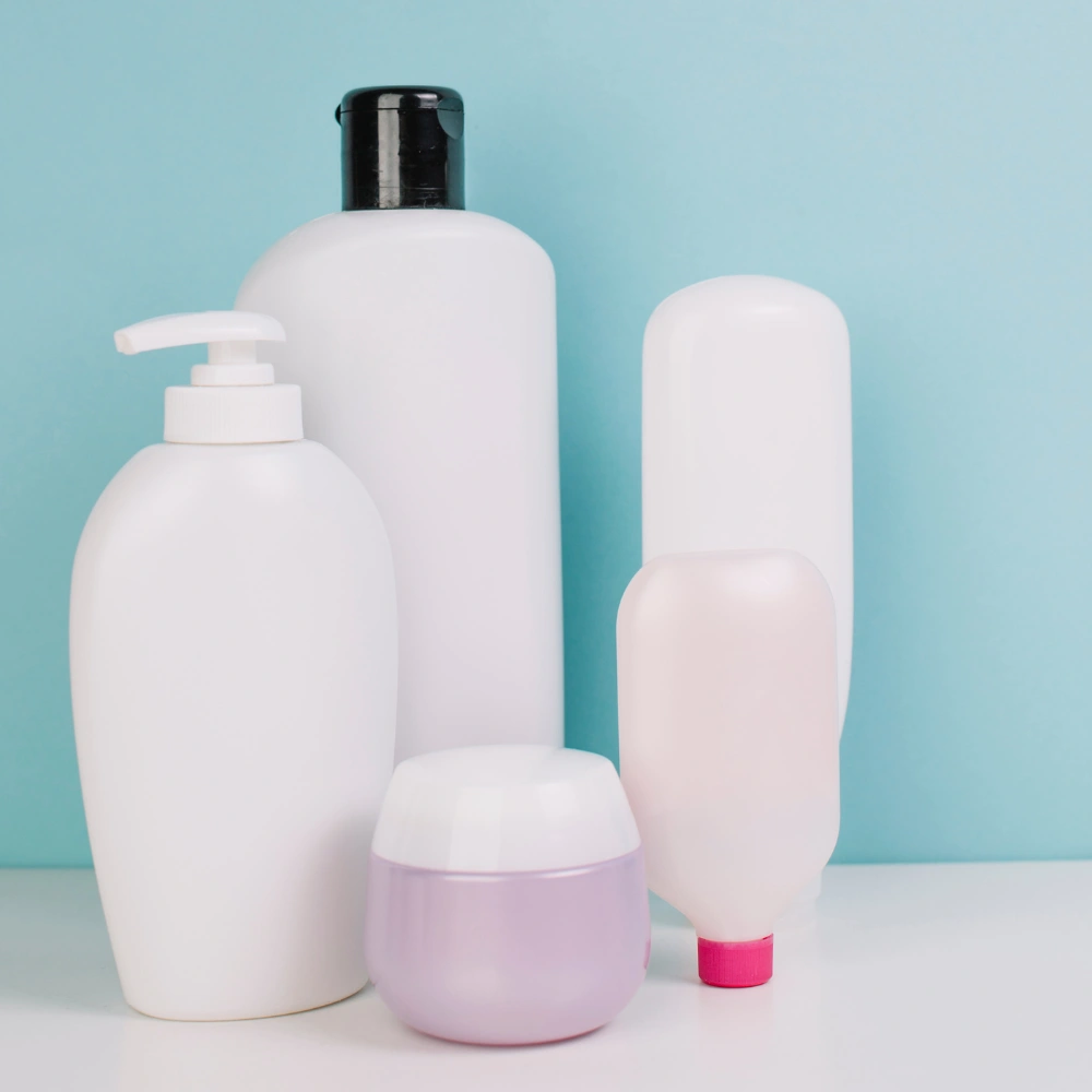 shampoo and conditioner bottles