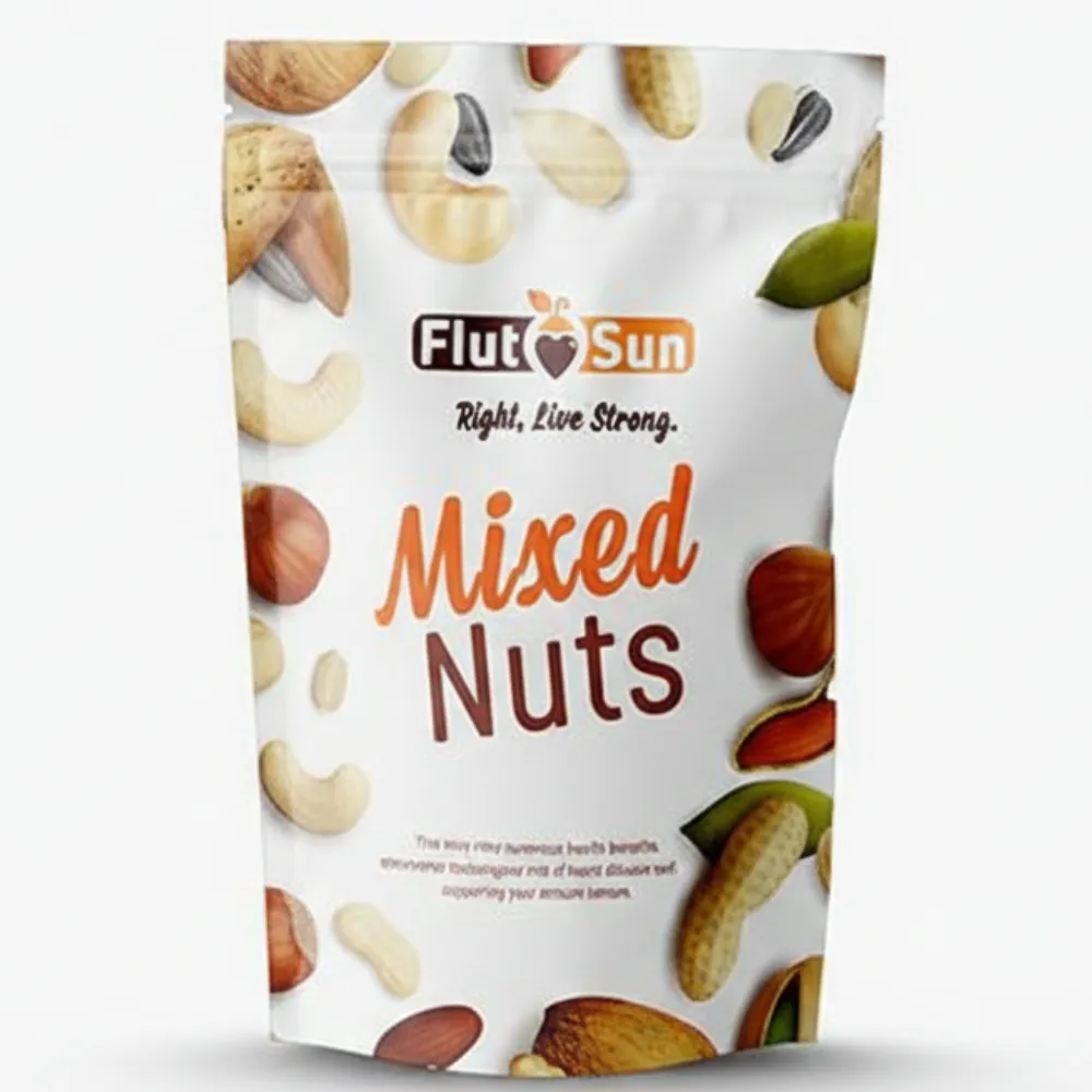 Custom size stand up pouch packaging for product branding