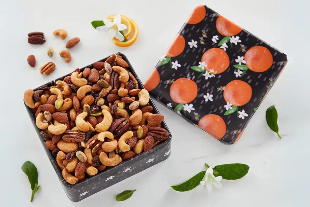 custom nut tins