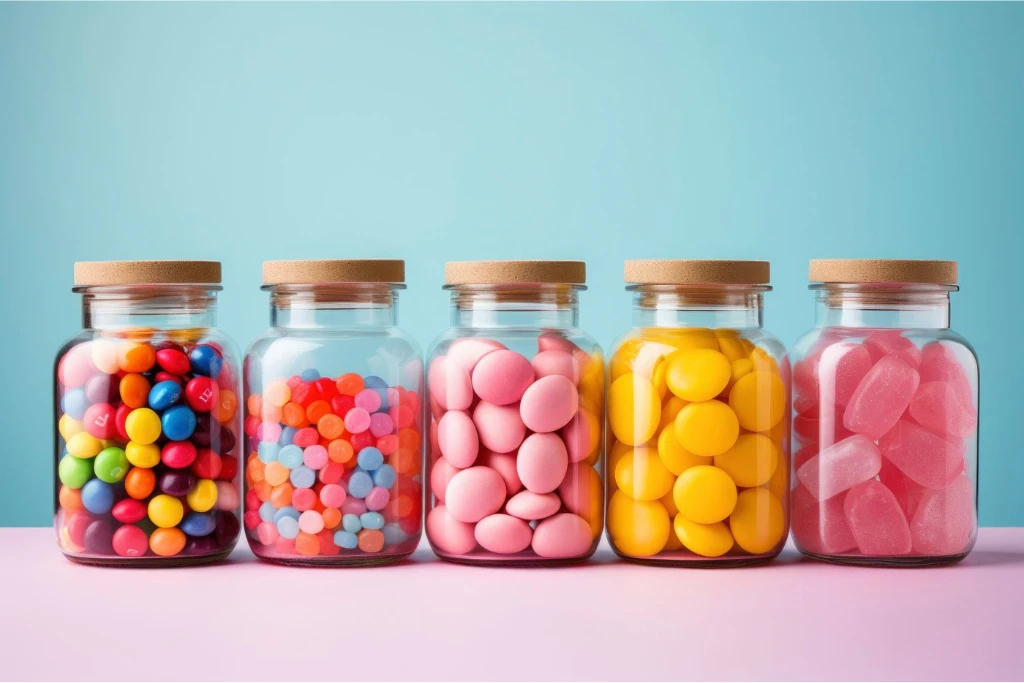 custom plastic food jars