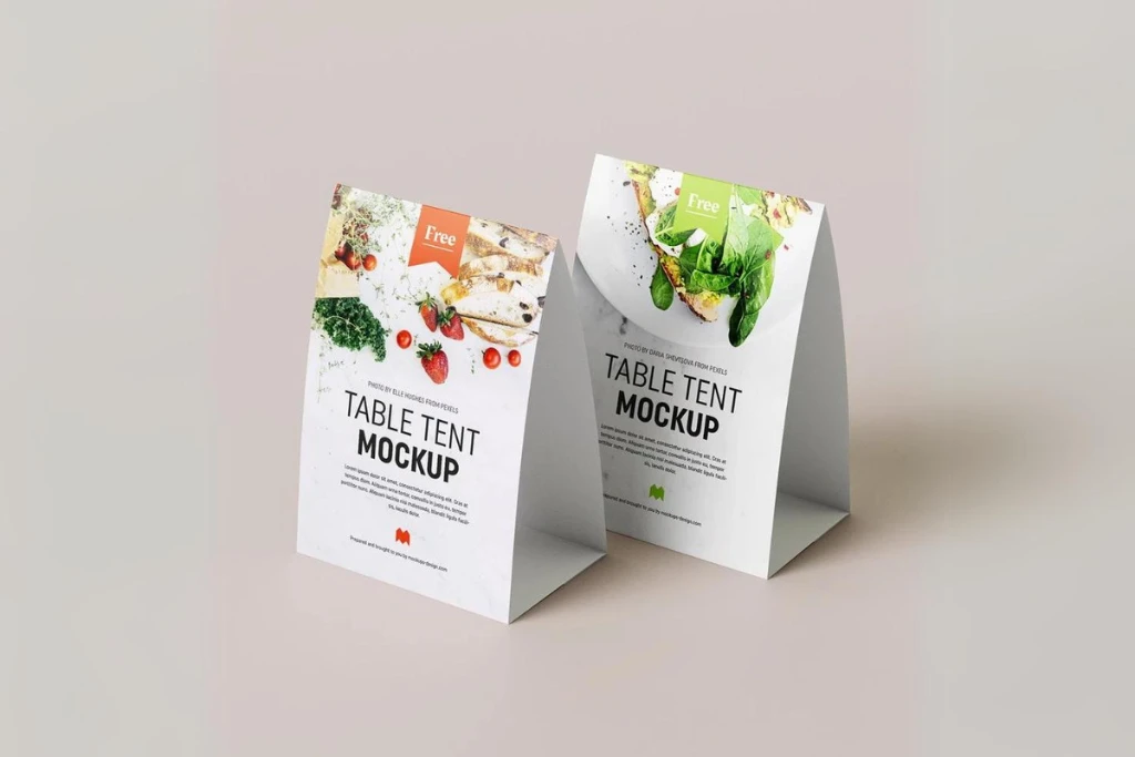 custom table tents