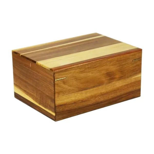 large wooden boxes with hinged lids