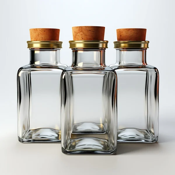 Custom Square Glass Bottles