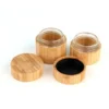 personalized bamboo CR glass jars