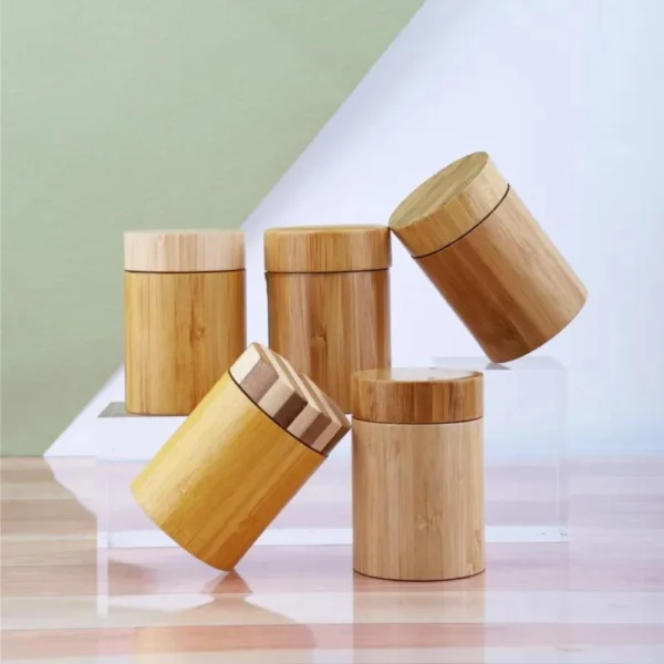 custom bamboo child resistant glass jars