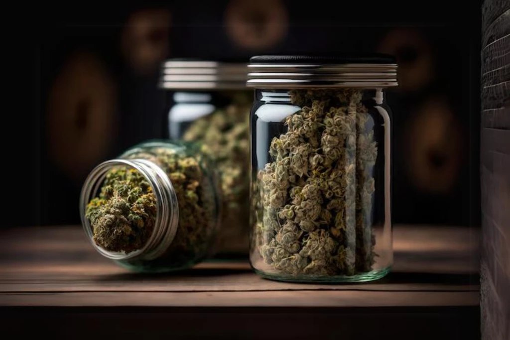 custom CBD glass jars